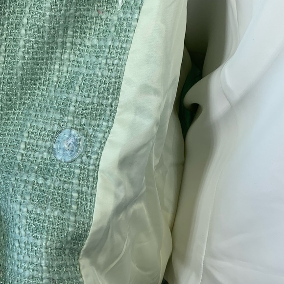NWOT Sunday Up blazer Mint Green lined jacket sz Medium - Picture 10 of 12